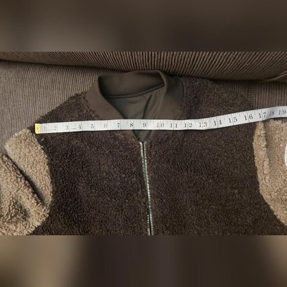 Diesel Reversible Bomber Colorblock Sherpa Teddy Fleece Y2K Streetwear Large - Picture 14 of 16